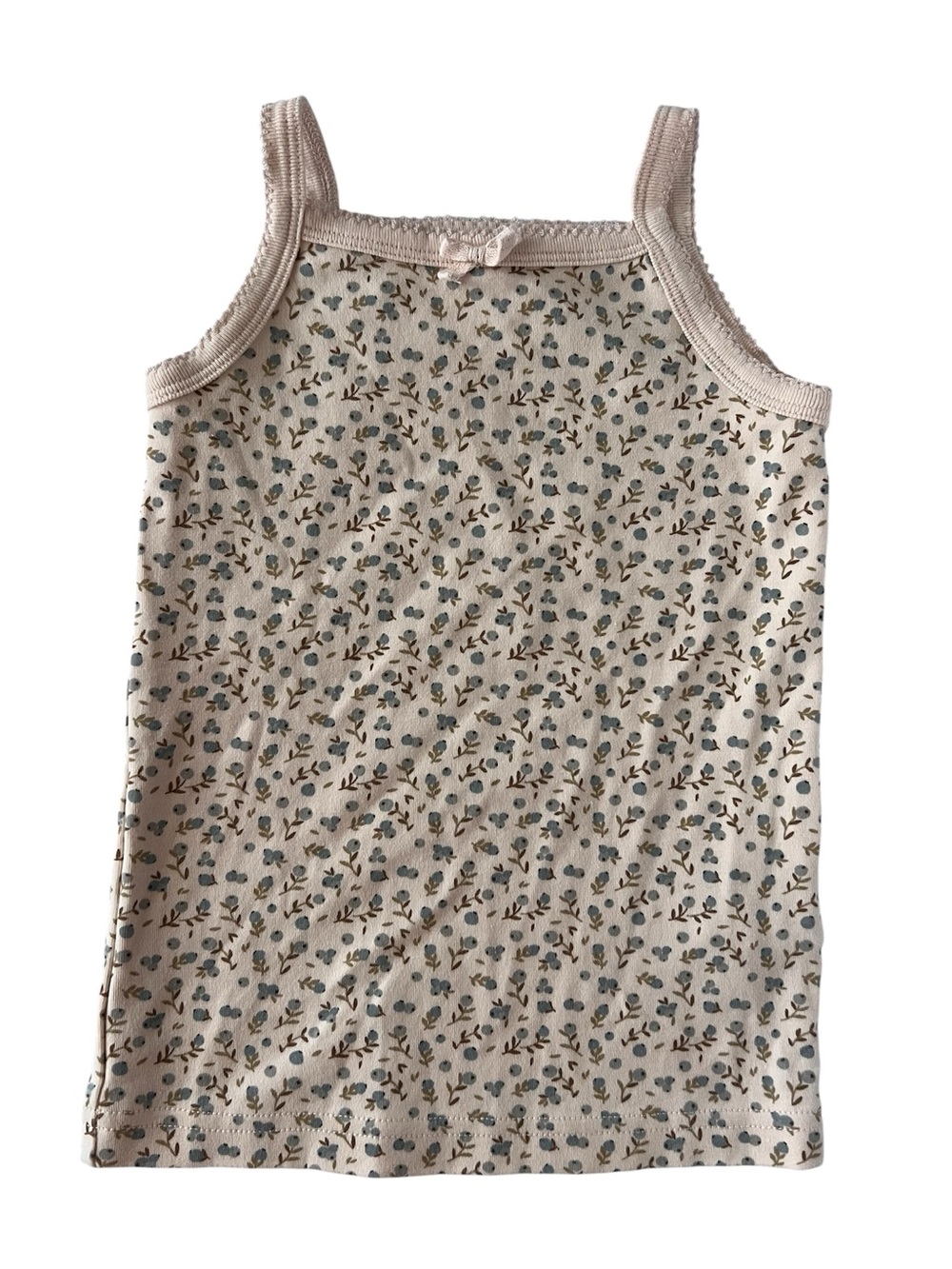 Jamie Kay Floral Tank Top with Tiny Blue Buds